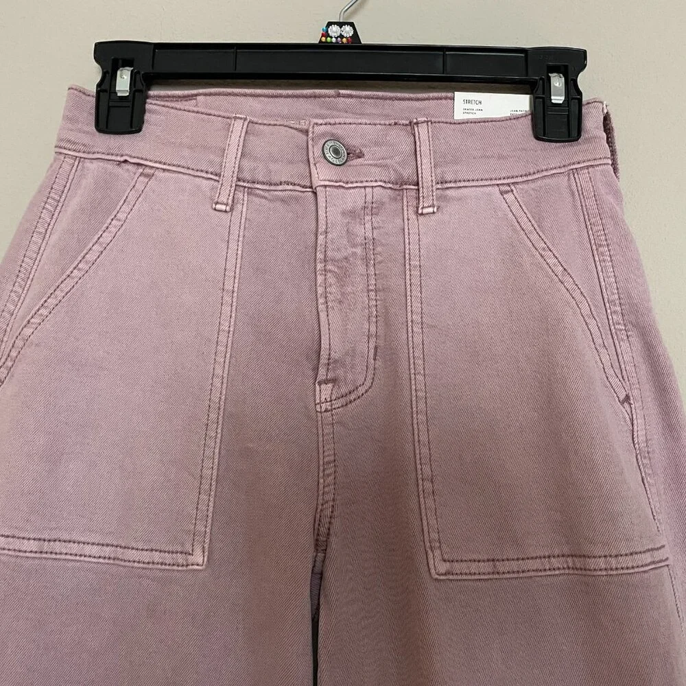 American Eagle, 00, Skater, Super High Rise, Stretch wide leg, Jean - Picture 8 of 10